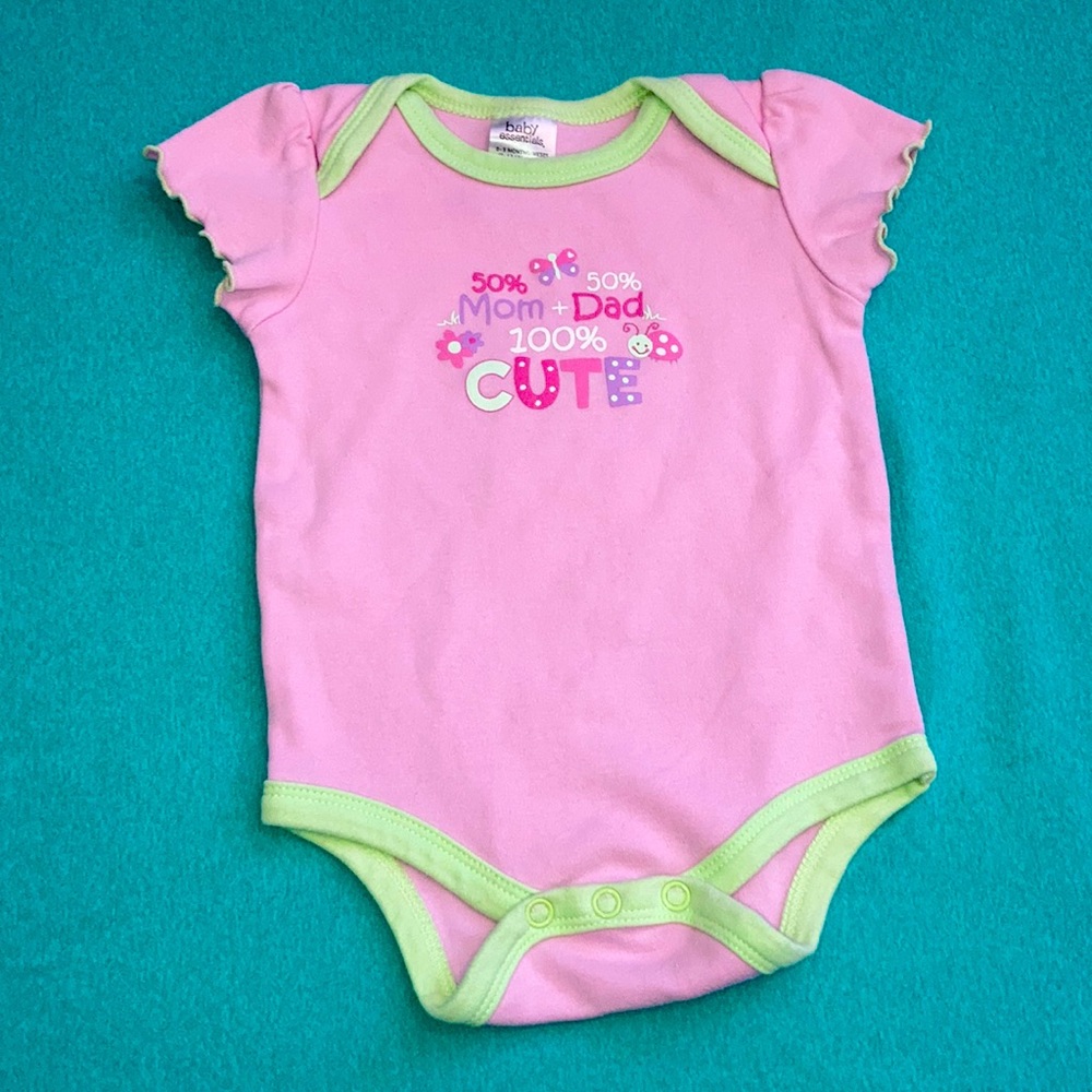 0-3 month Baby Essentials Onesie 100% cotton